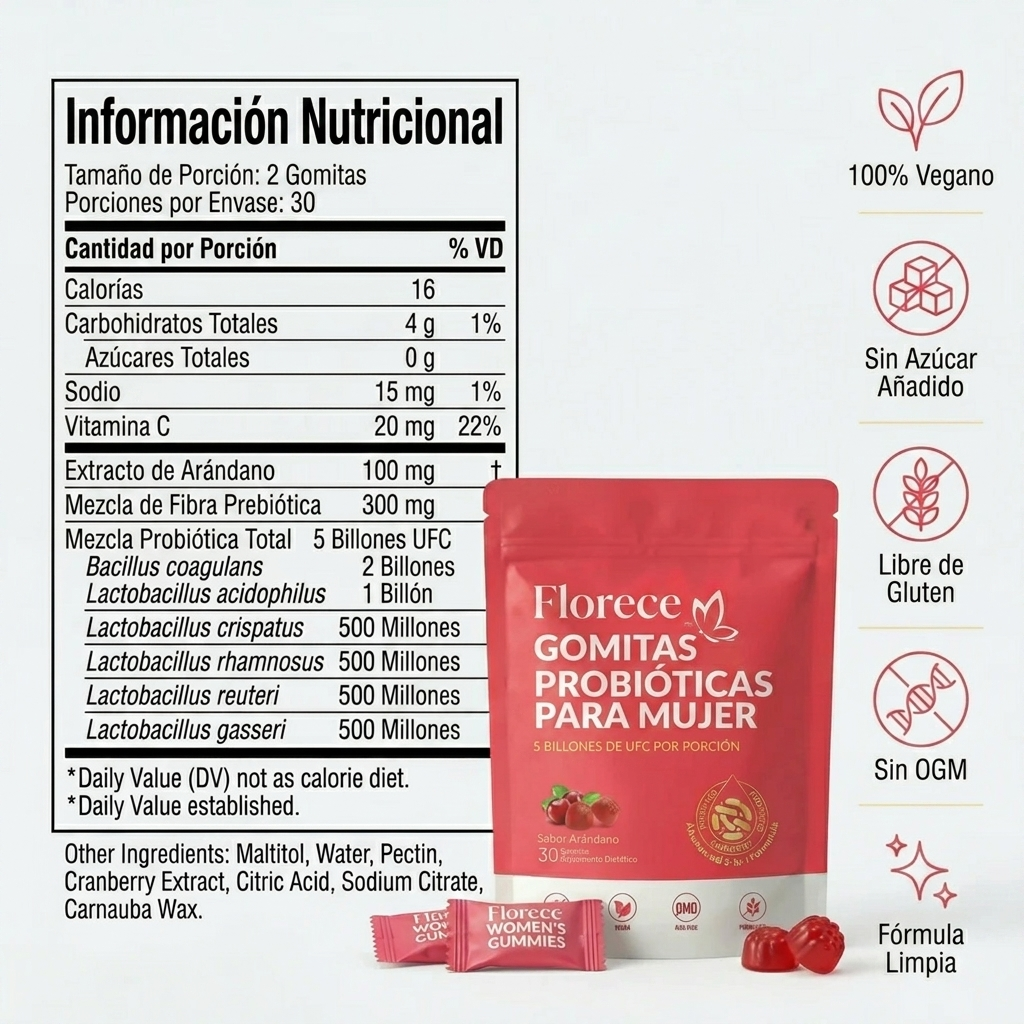 Florece™ Gomitas Probióticas Femeninas